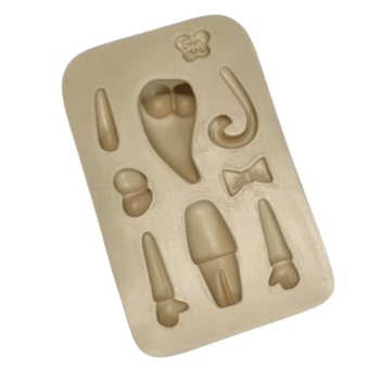 Molde de Silicone Aplique paixão medo - cod 1552