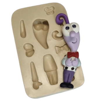 Molde de Silicone Aplique paixão medo - cod 1552