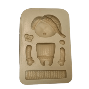 Molde de Silicone Aplique paixão tristeza - cod 1546