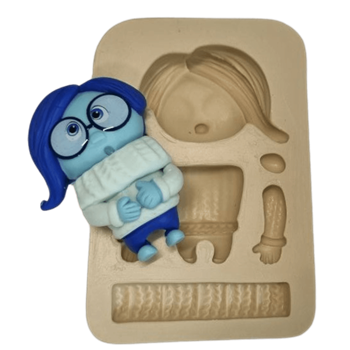 Molde de Silicone Aplique paixão tristeza - cod 1546