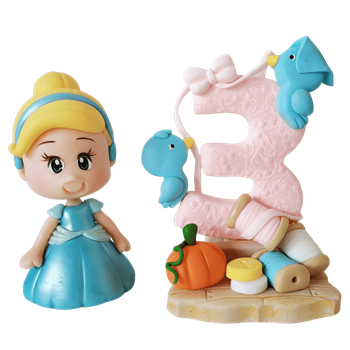 Molde de Silicone Aplique princesa modelo 2