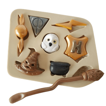 Molde de Silicone Apliques Paixão Potter