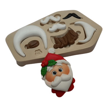 Molde de Silicone Barbas e Bigodes Fofurinhos - Cód 1319