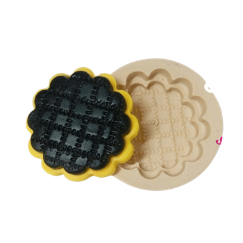 Molde de silicone Base picotada Dupla - cód 253