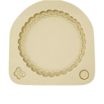 Molde de Silicone Base Redonda Lisa com Borda G - Cód 969