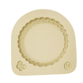 Molde de Silicone Base redonda Lisa com Borda M - Cód 968
