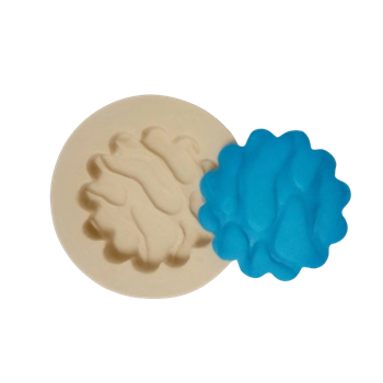 Molde de silicone Base redonda Pedra - cód 258
