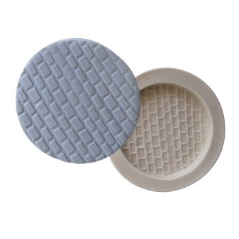 Molde de silicone - Base redonda tijolinho cód 161