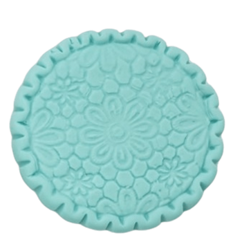 Molde de Silicone Base Renda com Borda M - Cód 966