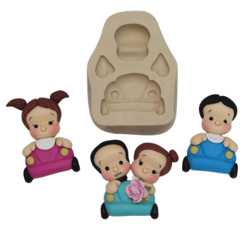 Molde de silicone Bebê a Bordo - cód 298