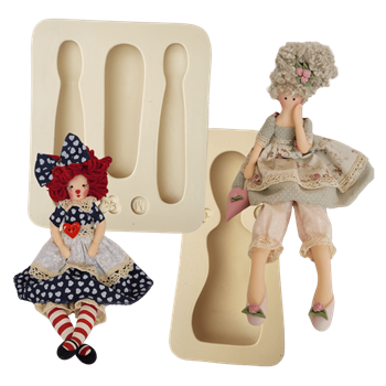 Molde de Silicone Boneca ma tilda - cod 1540