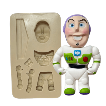 Molde de Silicone para Biscuit Boneco Herói Astronauta - Cód 1491