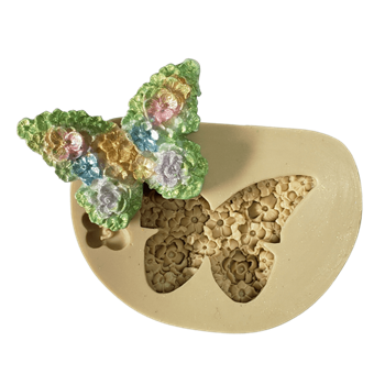 Molde de Silicone Borboleta primavera - cod 1493