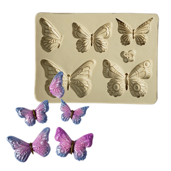 Molde de Silicone Borboletas - Cód 1492