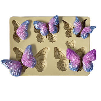 Molde de Silicone Borboletas - Cód 1492