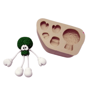 Molde de Silicone Brocolis Divertido - Cód 437