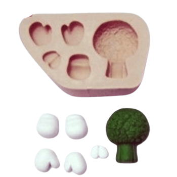 Molde de Silicone Brocolis Divertido - Cód 437