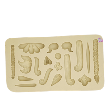 Molde de Silicone Cabelinhos da Van 1 - Cód 994