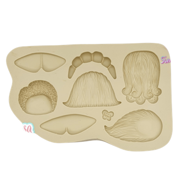 Molde de Silicone Cabelinhos da Van 2 - Cód 995