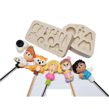 Molde de Silicone Canetas e Apliques Paixão - Cód 1039