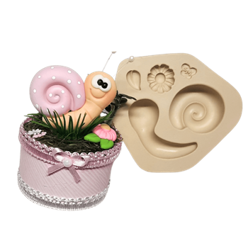 Molde de Silicone Caracol Paixão - Cód 1037