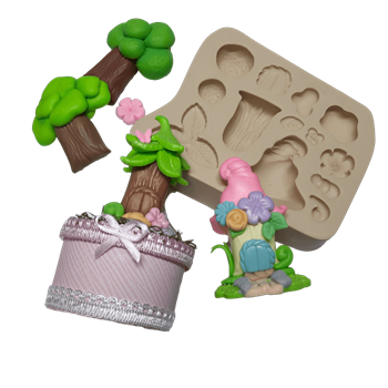 Molde de Silicone Casa de Fadas Paixão - Cód 1032