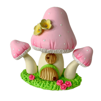 Casinha cogumelo duplo - cod 1482