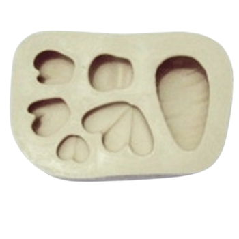 Molde de Silicone Cenoura Divertida - Cód 433