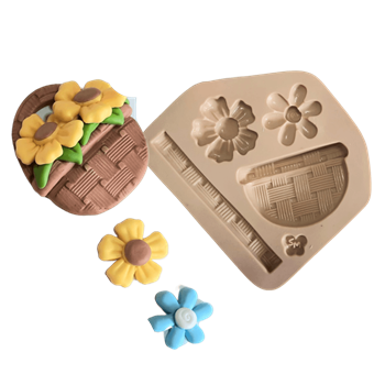 Molde de Silicone Cestinha da Paixão G - Cód 838