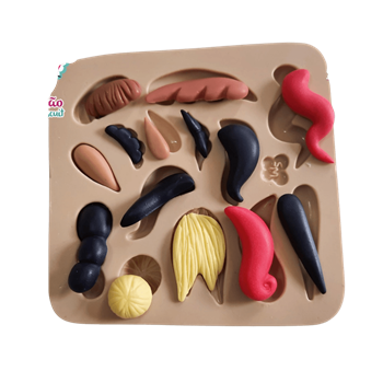 Molde de Silicone Chuquinhas para Apliques Paixão - Cód 845