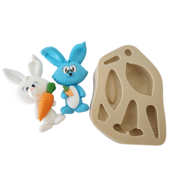 Molde de Silicone Coelhofo - Cód 567