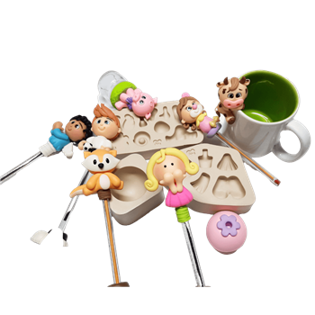 Molde de Silicone Combo Canetas e Apliques Paixão - Cód 1040