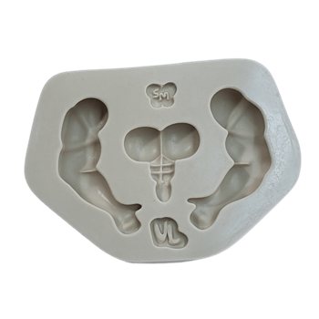 Molde de Silicone Complemento Corpo Fitnniss Masculino| Para Artesanato Biscuit | Cód 1640