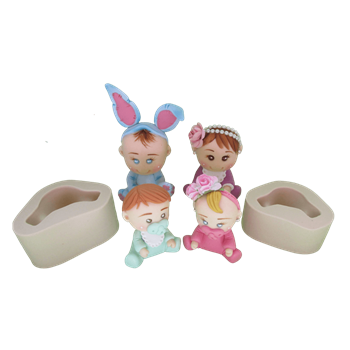 Molde de silicone Corpinhos sentados universal Paixão COMBO Tam P e M ( o M é o antigo G) - cód 252
