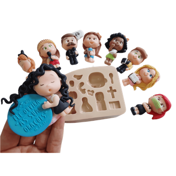 Molde de Silicone Cristãozinhos da Paixão