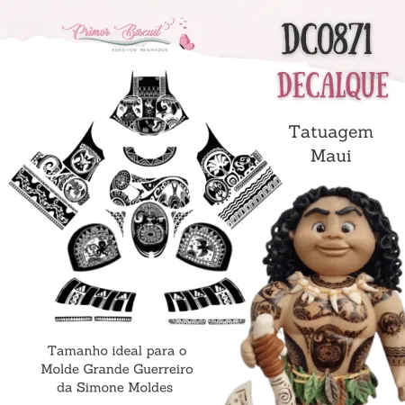 decalque da tatuagem do Maui - DC0871