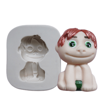Molde de silicone - Dino menino cód 125