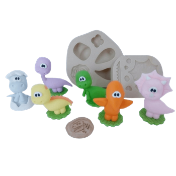 Molde de silicone Dino Mix - cód 341