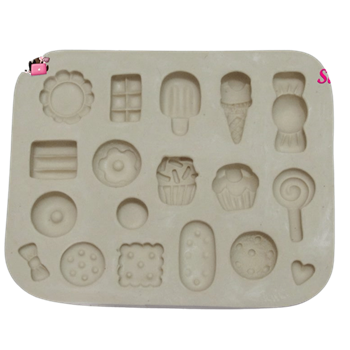 Molde de silicone Doce Mania - cód 334