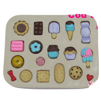Molde de silicone Doce Mania - cód 334