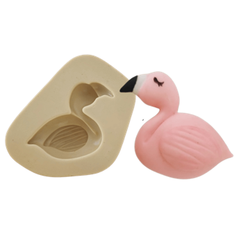 Molde de Silicone Flamingo Paixão