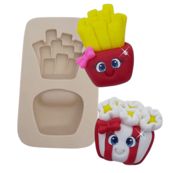 Molde de Silicone Fritas da Van