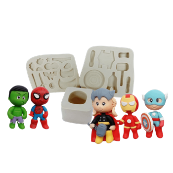 Molde de Silicone Heróis e Heroínas Paixão - Cód 427