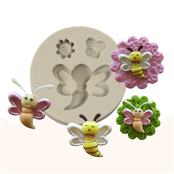 Molde de Silicone Insetinho charmosinho - Cód 1581