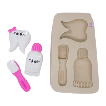 Molde de Silicone Kit Dentinho da Van