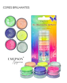 Kit pó magico fluorescente brilhante