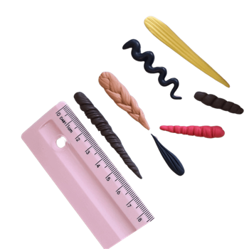 Molde de Silicone Mechas para Apliques Paixão - Cód 844