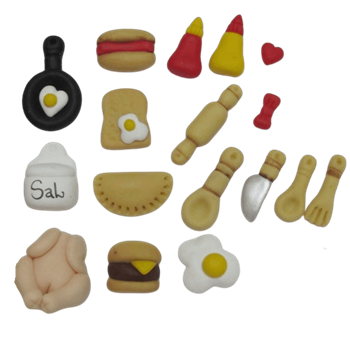 Molde de silicone Mini Chef - cód 333