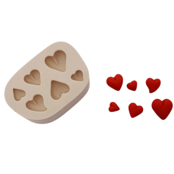 Molde de Silicone Mini Corações - Cód 467