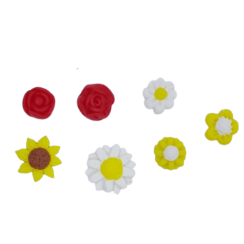 Molde de Silicone Mini Florzinhas da Van